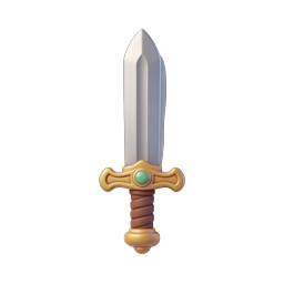 Fantasy Sword Icon - 3D Rendered Game Asset