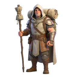 Fantasy-Reisender Abenteurer Charakter Icon