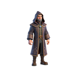 ファンタジー魔法使いキャラクターアイコン - 3D魔法のメイジ