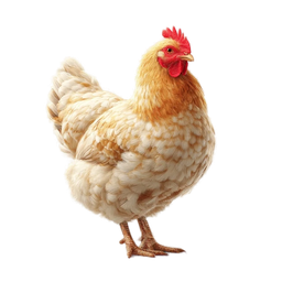 Charming Farm Chicken Icon for Agriculture Projects