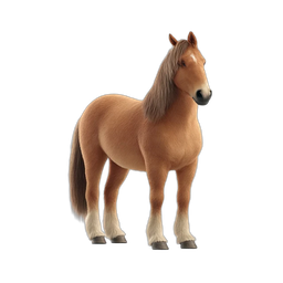 Vibrant Brown Horse Icon for Nature and Animals