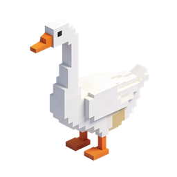 Whimsical Pixel Art Duck Icon for Various Projects