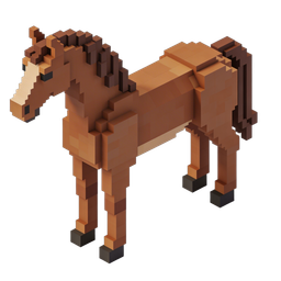 Pixel Horse Icon for Fun and Games