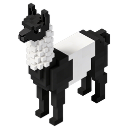 Stylized Pixel Llama Icon for Creative Projects