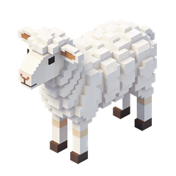 Charming Pixelated Sheep Icon for Fun Designs
