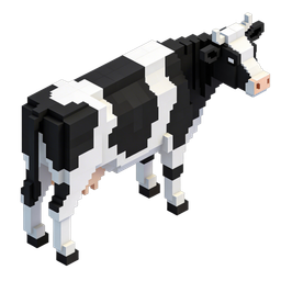 Pixelated Cow Icon - Fun and Playful Farm Illustration