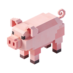 Pixel Pig Icon for Creative Projects