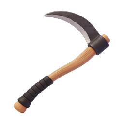 Farming Sickle Tool Icon - 3D Realistic Agriculture