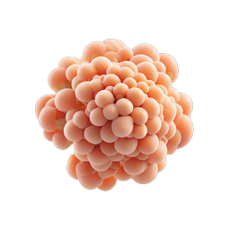Realistic 3D Fat Cell Cluster Medical Icon