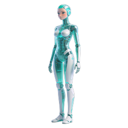 Biểu tượng robot Android nữ tương lai | Nhân vật AI