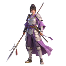 Female Samurai Warrior 3D Character Icon