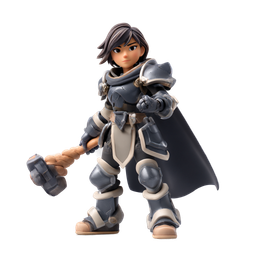 Female Warrior Icon - Empowering Character Design