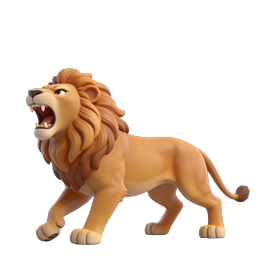 Ferocious Lion Icon for Nature and Wildlife Themes