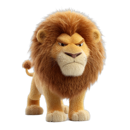 Fierce Lion Icon for Wildlife Projects