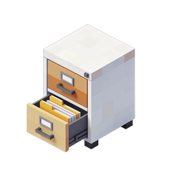 Isometric Filing Cabinet Icon | Office Organization