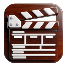 Realistic Film Clapperboard Icon - Cinema Production