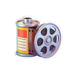 Film Reel & Canister 3D Icon | Cinema & Photography