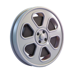 Realistisches 3D-Filmrollen-Icon - Kino- & Filmgrafiken
