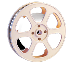 Classic Film Reel Icon - Vintage Cinema Movie Spool