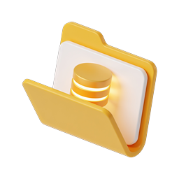 3D Finance Folder Icon with Coins | Money Management