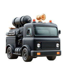Fire Truck Emergency Vehicle 3D Icon