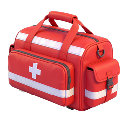 First Aid Medical Emergency Bag 3D Icon