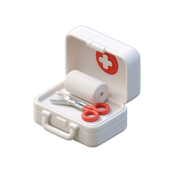 First Aid Kit Icon - 3D Isometric Medical Emergency