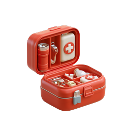 First Aid Kit 3D Icon - Emergency Medical Supplies