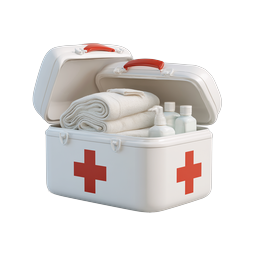 First Aid Kit Medical Box Icon | 3D Realistic Healthcare