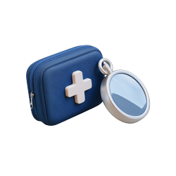 First Aid Kit Medical Emergency Icon - 3D Realistic