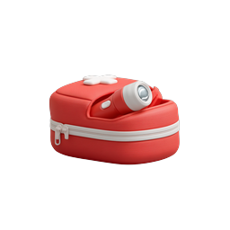 First Aid Kit 3D Icon - Emergency Medical Bag