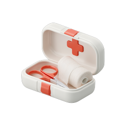 First Aid Kit Icon - 3D Clay Medical Emergency Symbol