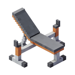Stylish Fitness Bench Icon for Gym and Workout Use