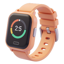 Stylish Fitness Watch Icon for Health Applications