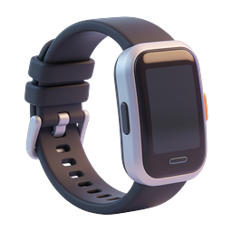 Modern Fitness Watch Icon for Technology and Health Apps