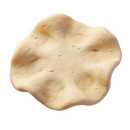 Flatbread Tortilla 3D Icon with Sesame Seeds