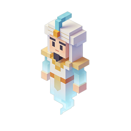 Floating Pharaoh Character - 3D Isometric Icon