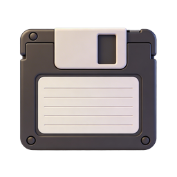 Floppy Disk Save Icon - Classic Data Storage Symbol