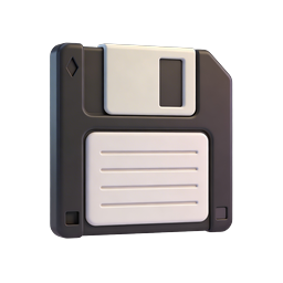 3D Floppy Disk Save Icon | Classic Storage Symbol
