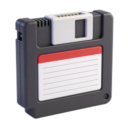 3D Floppy Disk Save Icon | Classic Storage Symbol