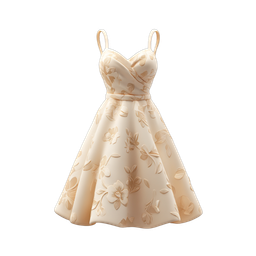 Elegant Floral Dress Icon for Fashion Design