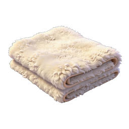 Fluffy Folded Blanket Icon - Cozy Home Decor