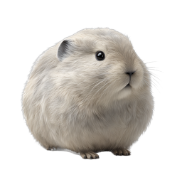 Flauschiges Meerschweinchen realistisches Haustier-Icon