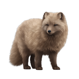Fluffy Pomeranian Dog Icon - Realistic Pet Illustration