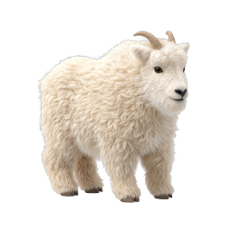 Realistic Fluffy Sheep Icon with Curly Wool