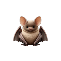 Cute Bat Icon for Halloween and Wildlife Themes