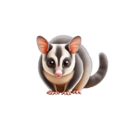 Cute Sugar Glider Icon for Wildlife Projects
