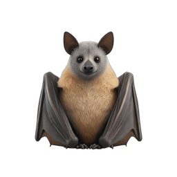 Cute Bat Icon for Nature Themes and Educational Use