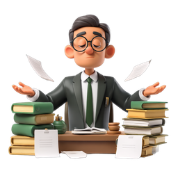Focused Student Icon for Educational Content