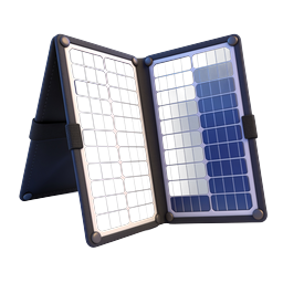 Foldable Solar Panel Charger Icon - Portable Renewable Energy